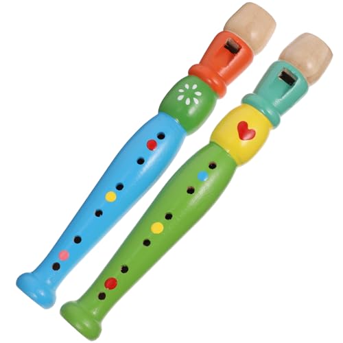 BESTonZON 2 Stück Holzspielzeug für Musikalische Frühbildung Kreative Spielzeuge für Mädchen Flöten für Farben Zufällig Zufällige Farbe BESTonZON 2 Stück Holzspielzeug für Musikalische Frühbildung Kreative Spielzeuge für Mädchen Flöten für Farben Zufällig Zufällige Farbe von BESTonZON