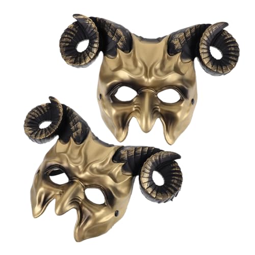 BESTonZON 2 Stück Hornmaske Cosplay Maskerade Zubehör Maske Ornament Urlaub Party Maske Masken Maskerade Karneval Party Maske Masken Cosplay Maske Für Halloween Festival Cosplay Maske Pr BESTonZON 2 Stück Hornmaske Cosplay Maskerade Zubehör Maske Ornament Urlaub Party Maske Masken Maskerade Karneval Party Maske Masken Cosplay Maske Für Halloween Festival Cosplay Maske Pr von BESTonZON