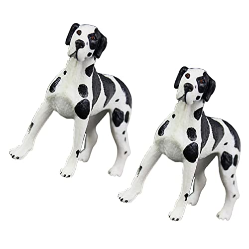 BESTonZON 2 Stück Hundeschmuck Hund Geburtstagstorte Tierfiguren Tierspielzeug Tiere spielzeughund für Animal Figures Hundestatue für Hundespielzeug für Plastik von BESTonZON