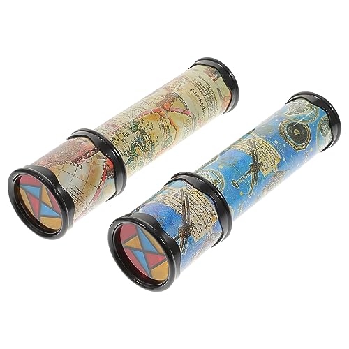 BESTonZON Pädagogisches Kaleidoskop-Spielzeug Für Jungen Und Mädchen 2 Stück Mini-Kaleidoskop-Muster Interaktives Eltern- -Spielzeug Zufällige Farbe von BESTonZON