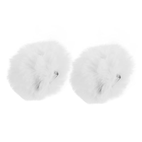 BESTonZON 2stücke Süßes Bunny Tail Mit Weißem Plüschschwanz Und Anstecker Für Frauen Für Halloween Karneval Und Tier-Cosplay-Accessoires BESTonZON 2stücke Süßes Bunny Tail Mit Weißem Plüschschwanz Und Anstecker Für Frauen Für Halloween Karneval Und Tier-Cosplay-Accessoires von BESTonZON