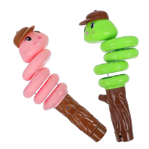BESTonZON 2 Stück Kinderpfeife Schiebepfeife Kinderwagenspielzeug feinmotorik Balance-Schaukel, rotierende Schlange Pfeifenspielzeug aus Kunststoff Plastik BESTonZON 2 Stück Kinderpfeife Schiebepfeife Kinderwagenspielzeug feinmotorik Balance-Schaukel, rotierende Schlange Pfeifenspielzeug aus Kunststoff Plastik von BESTonZON