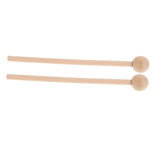 BESTonZON 2 Stück Kindgerechte Xylophon Schlägel Kleine Holzklöppel Sichere Orff Mallets für Kindergarten Musikunterricht Fördert Kreativität und Rhythmusentwicklung bei Kindern von BESTonZON