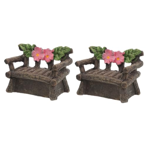 BESTonZON 2 Stück Kleiner Mini Stuhl Für Miniaturen Süßer Sitzender Gnom Gartendekoration Winzige Hausmöbel Miniatur Gartenmöbel Miniatur Tischstühle Puppenhausstuhl Kunstharz BESTonZON 2 Stück Kleiner Mini Stuhl Für Miniaturen Süßer Sitzender Gnom Gartendekoration Winzige Hausmöbel Miniatur Gartenmöbel Miniatur Tischstühle Puppenhausstuhl Kunstharz von BESTonZON