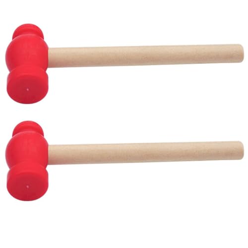 BESTonZON 2 Stück Kleines Holzhammer Hämmern Spielzeuge Holz Sicher und Langlebig für Rollenspiele und Pädagogische Aktivitäten BESTonZON 2 Stück Kleines Holzhammer Hämmern Spielzeuge Holz Sicher und Langlebig für Rollenspiele und Pädagogische Aktivitäten von BESTonZON