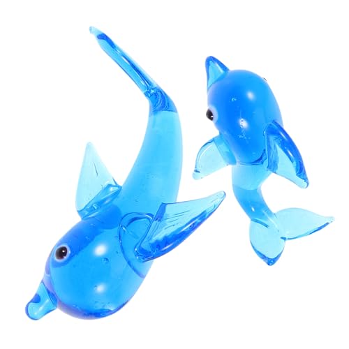 BESTonZON 2 Stück Kleines Ornament Heimdekoration Statue Ornament Party Dekoration Aquarium Zubehör Ornamente Tier Ornamente Ornamente Blauer BESTonZON 2 Stück Kleines Ornament Heimdekoration Statue Ornament Party Dekoration Aquarium Zubehör Ornamente Tier Ornamente Ornamente Blauer von BESTonZON