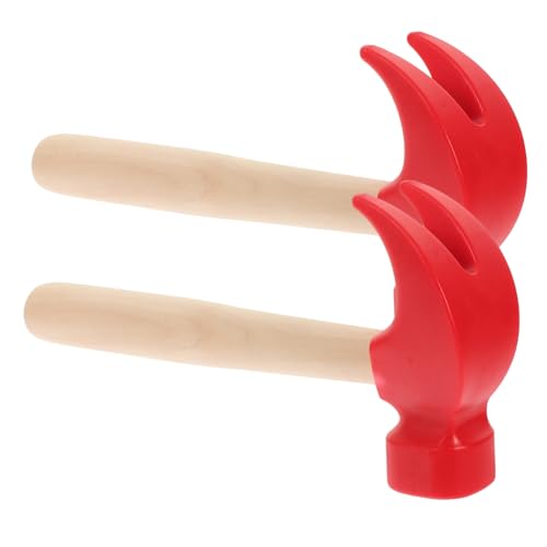 BESTonZON 2 Stück Kompaktes Kinderhammer Rot aus Solidem Pädagogisches Werkzeug für Kleinkinder Verbessert Hand Augen Koordination und Geschicklichkeit für Kindergarten und Heimwerkprojekte BESTonZON 2 Stück Kompaktes Kinderhammer Rot aus Solidem Pädagogisches Werkzeug für Kleinkinder Verbessert Hand Augen Koordination und Geschicklichkeit für Kindergarten und Heimwerkprojekte von BESTonZON