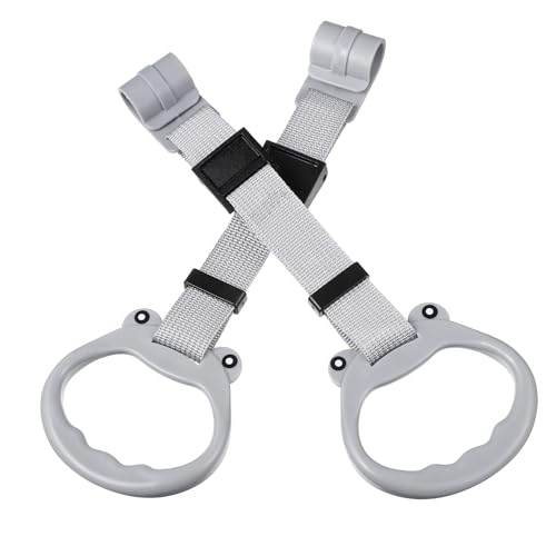 BESTonZON 2 Stück -Laufstall Laufstall Laufgitter Zubehör Ergonomischer Babygriff -Laufübungen Assistent Ringe Zugringe für Kleinkind-Laufgitter -Zugring Plastik Light Grey von BESTonZON