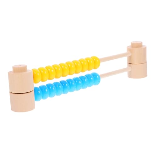 BESTonZON 2 Stück Lernspielzeug Bunte Perlenrechenmaschine Pädagogisches Arithmetikspielzeug für Glatte Oberfläche Handliches Design Fördert Zählen und Größenwahrnehmung von BESTonZON