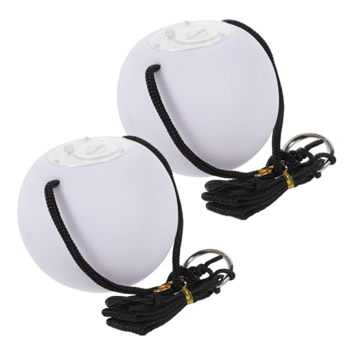 BESTonZON 2 Stück Leuchtender Springender Ball Jonglieren Jonglierbälle Geführte Bälle Jonglierballspielzeug Nacht Leuchtende Kugeln Leuchten in Den Dunklen Bällen PVC von BESTonZON