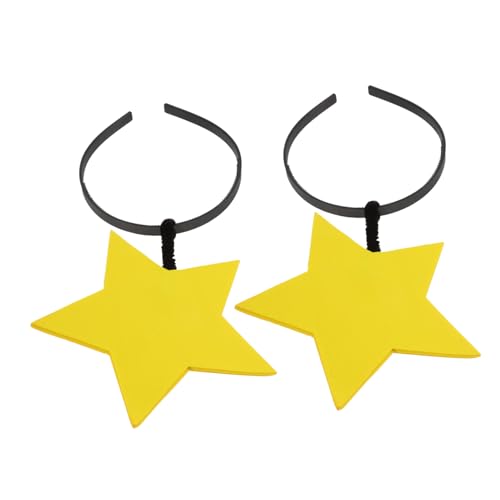 BESTonZON 2 Stück Lustiges Stern Haarbänder aus Leichtem Bequeme Party Stirnbänder für Halloween Weihnachtskostüme Rave Events und Festliche Anlässe Vielseitiges Accessoire für Mädchen und von BESTonZON