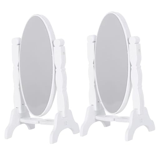 BESTonZON 2 Stück Maßstab Weiß Holzrahmen Puppenhaus Zubehör Retro Schminktisch Dekoration für DIY Puppenhaus Schlafzimmer BESTonZON 2 Stück Maßstab Weiß Holzrahmen Puppenhaus Zubehör Retro Schminktisch Dekoration für DIY Puppenhaus Schlafzimmer von BESTonZON