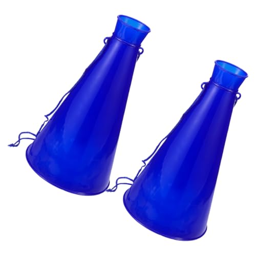 BESTonZON 2 Stück Megaphone Tröten aus Kunststoff Laute Cheerleading Hornspielzeuge für Sportveranstaltungen und Partys Praktische Fanartikel für Zusammenhalt und Jubel Einfache Bedienung von BESTonZON