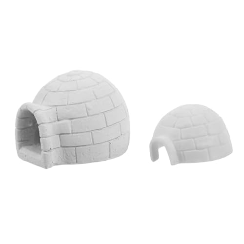 BESTonZON 2stücke Mini-eisigloo Figuren Detailreiche Schneelandschaftsornamente Für Puppenhäuser Und Winter-szenen-Dekoration -zubehör Für Arktische Miniaturen BESTonZON 2stücke Mini-eisigloo Figuren Detailreiche Schneelandschaftsornamente Für Puppenhäuser Und Winter-szenen-Dekoration -zubehör Für Arktische Miniaturen von BESTonZON