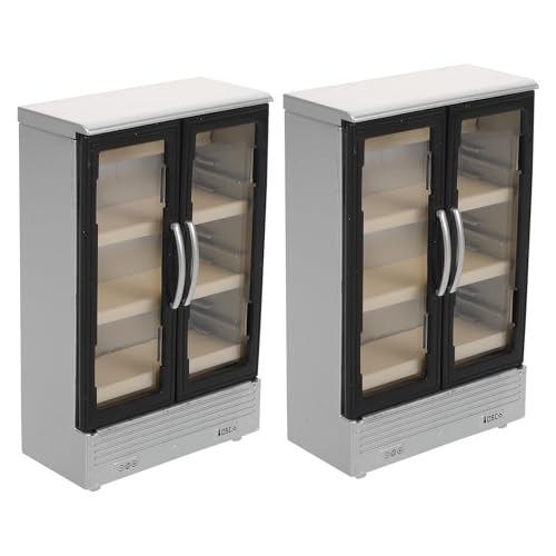 BESTonZON 2 Stück Mini-Kühlschrank-Spielzeug: Puppenhaus-Miniatur-Kühlschrank mit Doppeltür – Kompaktes Mini-Kühlschrank-Spielzeug für Puppenhaus-Küchenzubehör BESTonZON 2 Stück Mini-Kühlschrank-Spielzeug: Puppenhaus-Miniatur-Kühlschrank mit Doppeltür – Kompaktes Mini-Kühlschrank-Spielzeug für Puppenhaus-Küchenzubehör von BESTonZON