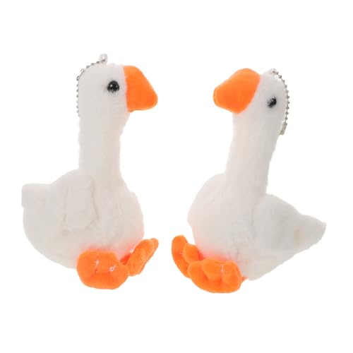 BESTonZON 2 Stück Mini Plüsch Gänse Schlüsselanhänger Weicher Strapazierfähiger Claw Machine Für Party Mitgebsel Goody Bag Füller Klassenzimmer Belohnung BESTonZON 2 Stück Mini Plüsch Gänse Schlüsselanhänger Weicher Strapazierfähiger Claw Machine Für Party Mitgebsel Goody Bag Füller Klassenzimmer Belohnung von BESTonZON