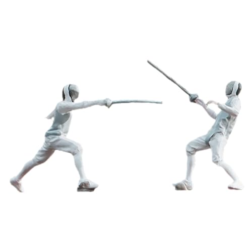 BESTonZON 2 Stück Miniatur Fechtfiguren Handbemalt Detailgetreue Mini Diorama Modelle Realistische Fechtkampf Szenen DIY Zubehör für Modellbau und Puppenhaus BESTonZON 2 Stück Miniatur Fechtfiguren Handbemalt Detailgetreue Mini Diorama Modelle Realistische Fechtkampf Szenen DIY Zubehör für Modellbau und Puppenhaus von BESTonZON