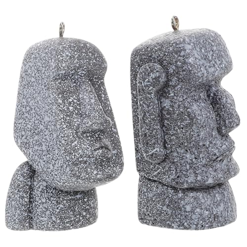 BESTonZON 2 Stück Osterinsel Moai Moai-Statue Auf Der Osterinsel Figur Der Osterinsel Ostersteinstatue Autoschlüsselbeutelzubehör Moai-Figur Moai Statue Osterinselkopf Plastik Grey BESTonZON 2 Stück Osterinsel Moai Moai-Statue Auf Der Osterinsel Figur Der Osterinsel Ostersteinstatue Autoschlüsselbeutelzubehör Moai-Figur Moai Statue Osterinselkopf Plastik Grey von BESTonZON