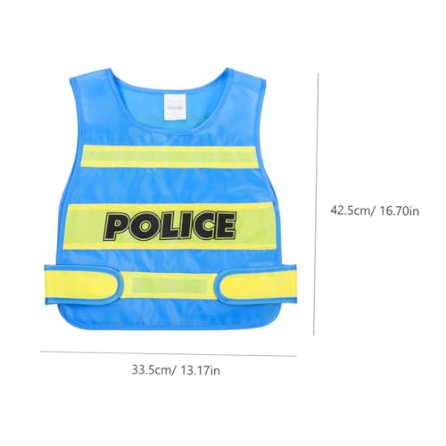 BESTonZON 2 Stück Polizei Weste aus Weichem Stoff Bequemes Einfach Anzuziehendes Kostüm für Kleinkinder für Rollenspiele Fasching Karneval und Verkleidungsspiele BESTonZON 2 Stück Polizei Weste aus Weichem Stoff Bequemes Einfach Anzuziehendes Kostüm für Kleinkinder für Rollenspiele Fasching Karneval und Verkleidungsspiele von BESTonZON