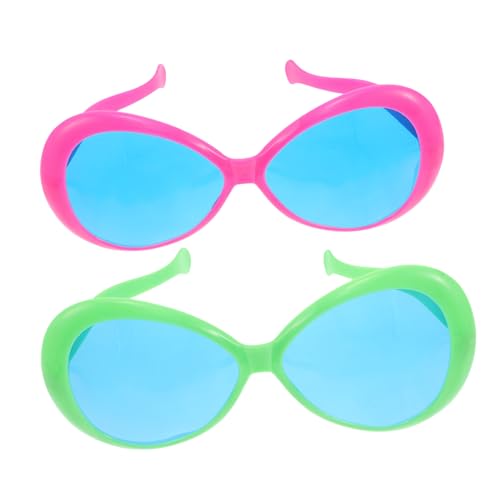 BESTonZON 2 Luau-partybrillen – Übertriebene Hawaiianische Strandsonnenbrillen Für Erwachsene Originelle Party-Requisiten Mit Lustigem Design von BESTonZON