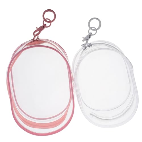 BESTonZON 2 Stück Puppen Display Taschen mit Schlüsselanhänger Tragbare PVC Mini Figuren Aufbewahrung für Sammlerstücke und Puppen für Unterwegs BESTonZON 2 Stück Puppen Display Taschen mit Schlüsselanhänger Tragbare PVC Mini Figuren Aufbewahrung für Sammlerstücke und Puppen für Unterwegs von BESTonZON