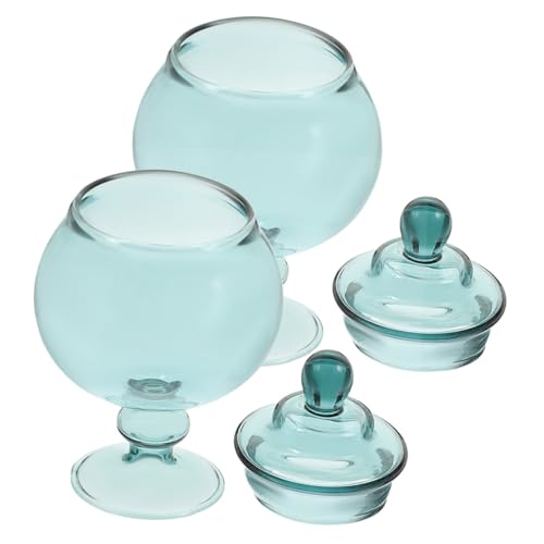 BESTonZON 2 Stück Puppenhaus Bonbonglas Mini-gläser Kleines Glas Für Puppenhaus Puppenhausverzierungen Puppe Bonbonglas Glas-Requisite Dekorative Gläser Miniaturhauszubehör Miniaturglas BESTonZON 2 Stück Puppenhaus Bonbonglas Mini-gläser Kleines Glas Für Puppenhaus Puppenhausverzierungen Puppe Bonbonglas Glas-Requisite Dekorative Gläser Miniaturhauszubehör Miniaturglas von BESTonZON