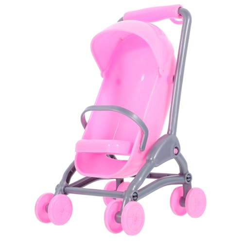 BESTonZON 2 Stück Puppenwagen Simuliertes Kinderwagen Modell für Puppenhaus Rollenspiele für Mädchen und Kreative Spielumgebungen von BESTonZON
