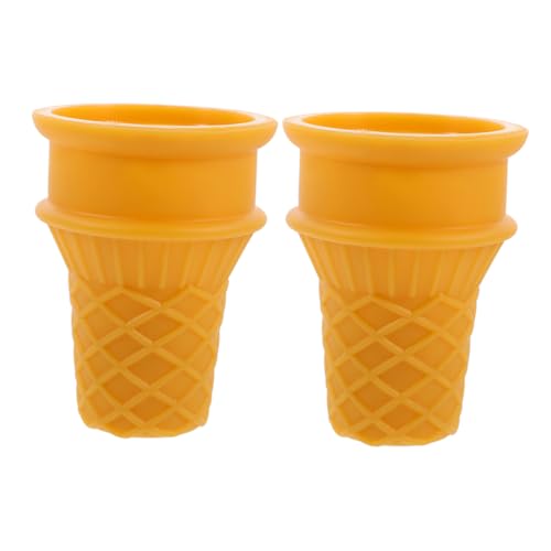BESTonZON 2 Stück Realistische Eiscreme Kunststoffkegel Langlebige Leicht zu Reinigende Deko Requisiten für Eisdielen Fotografie und Party Robustes Verschleißfestes Modell BESTonZON 2 Stück Realistische Eiscreme Kunststoffkegel Langlebige Leicht zu Reinigende Deko Requisiten für Eisdielen Fotografie und Party Robustes Verschleißfestes Modell von BESTonZON