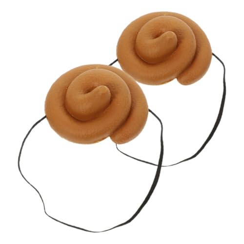 BESTonZON 2 Stück Realistische Fake Poop Hüte Lustige Leichte Poop Kopfverkleidung für Erwachsene Bequeme Party und Halloween Kostümaccessoires Wiederverwendbar für Pranks und Rollenspiele von BESTonZON