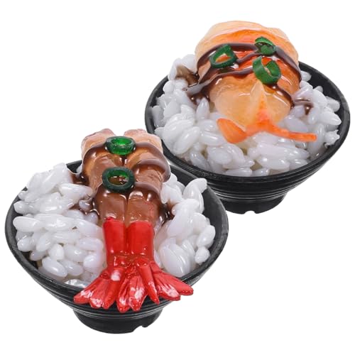 BESTonZON 2 Stück Realistische Teiliges Sushi Modell aus PVC Detailgetreue Deko Küchen Spielzeuge für Robustes Sicheres Food Pretend Play Zubehör für Fotografie und Küchen Dekoration BESTonZON 2 Stück Realistische Teiliges Sushi Modell aus PVC Detailgetreue Deko Küchen Spielzeuge für Robustes Sicheres Food Pretend Play Zubehör für Fotografie und Küchen Dekoration von BESTonZON