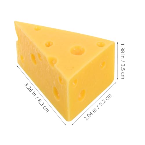 BESTonZON 2 Stück Realistisches Dreieck käsemodell aus Resin Dekorative Käse attrappe für Fotografie und Laden deko Leichtes Langlebiges Fake Cheese für Käseplatten und Schaufenster BESTonZON 2 Stück Realistisches Dreieck käsemodell aus Resin Dekorative Käse attrappe für Fotografie und Laden deko Leichtes Langlebiges Fake Cheese für Käseplatten und Schaufenster von BESTonZON