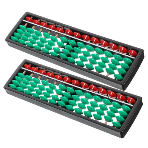 BESTonZON 2 Stück Retro Abacus Streifen Kunststoff Abacus für Lernspielzeug Mathematikfähigkeiten und Hand Auge Koordination BESTonZON 2 Stück Retro Abacus Streifen Kunststoff Abacus für Lernspielzeug Mathematikfähigkeiten und Hand Auge Koordination von BESTonZON