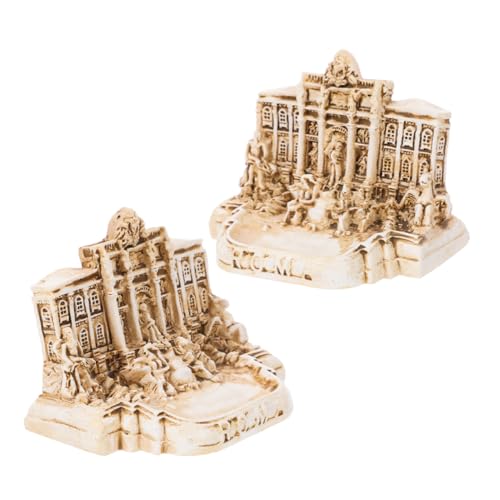BESTonZON 2stücke Trevi Fountain Kirchenmodell Miniatur Statue Italienische Souvenirs Dekoration Für Aquarium Und Schreibtisch Antike Römische Für BESTonZON 2stücke Trevi Fountain Kirchenmodell Miniatur Statue Italienische Souvenirs Dekoration Für Aquarium Und Schreibtisch Antike Römische Für von BESTonZON