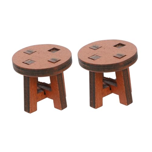 BESTonZON 2 Stück Runde Stuhlornamente Zum Basteln Dekoration Stühle Miniaturhocker Szenen Requisiten Miniatur Foto Requisiten Mini Stuhl Artware Szenen Layout Kreativer BESTonZON 2 Stück Runde Stuhlornamente Zum Basteln Dekoration Stühle Miniaturhocker Szenen Requisiten Miniatur Foto Requisiten Mini Stuhl Artware Szenen Layout Kreativer von BESTonZON
