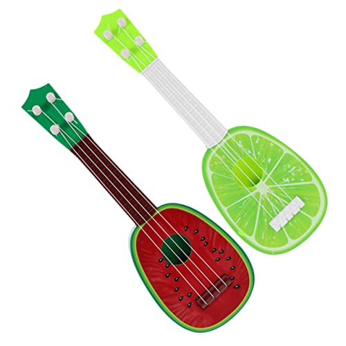 BESTonZON 2 Stück Saiten Musikspielzeug Gitarre Gitarren Für Instrumente Musikspielzeug Mini Kinderspielzeug Mini Gitarre Kindergitarrenspielzeug Musikgitarren Mini Musikspielzeug von BESTonZON