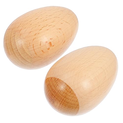 BESTonZON 2 Stück Sand Ei Musikinstrument Musikinstrumente Kleinkind Musikinstrumente Musikinstrumente Percussion Musikei Holz Eierschüttler Buche BESTonZON 2 Stück Sand Ei Musikinstrument Musikinstrumente Kleinkind Musikinstrumente Musikinstrumente Percussion Musikei Holz Eierschüttler Buche von BESTonZON