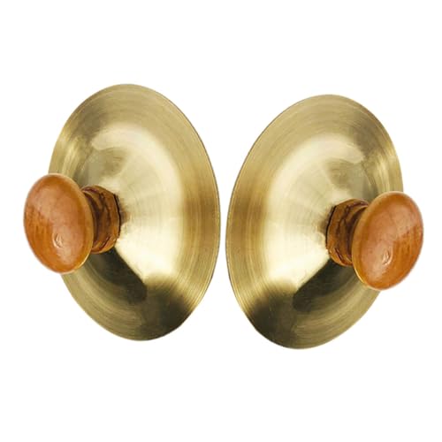 BESTonZON 2 Stück Schlaginstrument für kleine Handbecken Handtrommel Handpfanne musikinstrumente fingerschlagzeug Becken Bühnen-Handbecken-Instrument Metall Golden BESTonZON 2 Stück Schlaginstrument für kleine Handbecken Handtrommel Handpfanne musikinstrumente fingerschlagzeug Becken Bühnen-Handbecken-Instrument Metall Golden von BESTonZON