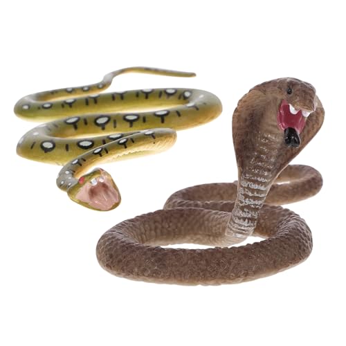 BESTonZON 2 Stück Schlangenimitat Spielzeugschlange Realistisches Schlangenmodell Realistische Gefälschte Schlangenspielzeuge Boa Reptilienmodell Simulationsschlange Requisite BESTonZON 2 Stück Schlangenimitat Spielzeugschlange Realistisches Schlangenmodell Realistische Gefälschte Schlangenspielzeuge Boa Reptilienmodell Simulationsschlange Requisite von BESTonZON