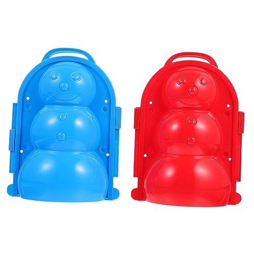BESTonZON 2 Stück Schneemann Modell Outdoor Für Kinderspielzeug Schneemann Clip Kreativer Maker Schneemann Maker Schneespielzeug Schneemann Clips Kunststoff Zufällige Farbe von BESTonZON