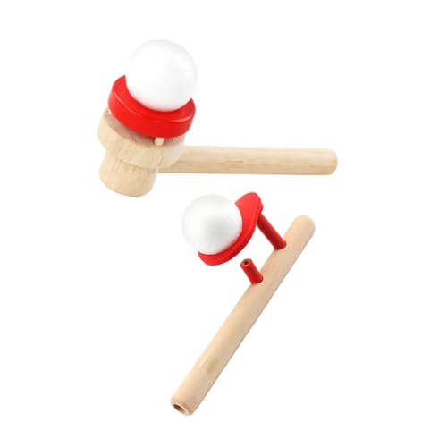 BESTonZON 2 Stück Schwebende Balancierspiele für Atemtrainer und Stressabbau Pädagogisches Blasball Lippen Koordinationsübung für Jungen und Mädchen Geeignet von BESTonZON