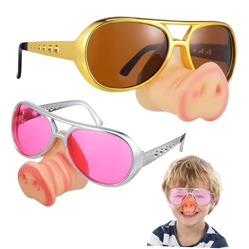 BESTonZON 2 Stück Schweinernasenspielzeugbrille Halloween-Party-Brille lustige brille für party brille Spaßbrille lustige für Männer Kostümbrille für Herren Plastik BESTonZON 2 Stück Schweinernasenspielzeugbrille Halloween-Party-Brille lustige brille für party brille Spaßbrille lustige für Männer Kostümbrille für Herren Plastik von BESTonZON