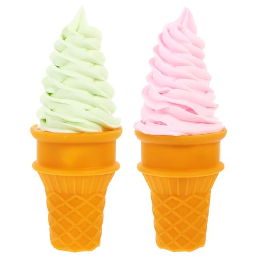 BESTonZON 2 Stück Simulationseis Multifunktions Gefälschtes Realistisches Eiscrememodell Gefälschtes Cupcake Modell Gefälschtes Lebensechtes Eistüte Künstliches PVC BESTonZON 2 Stück Simulationseis Multifunktions Gefälschtes Realistisches Eiscrememodell Gefälschtes Cupcake Modell Gefälschtes Lebensechtes Eistüte Künstliches PVC von BESTonZON