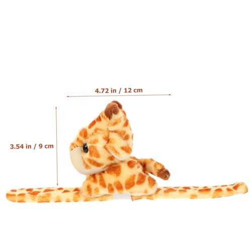 BESTonZON 2 Stück Slap Bracelet mit Plüsch Tiermotiv Weiches Kuscheliges Armband Bequem und Hautfreundlich als Party Mitgebsel und für Mädchen und Jungen von BESTonZON