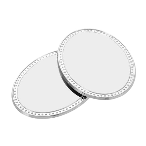 BESTonZON 2 Stück Spieluhrspiegel Handspiegel Herz Spiegel Kleine Spiegel Zum Basteln Süßer Taschenspiegel Wimpernspiegel Für Wimpernverlängerung Handspiegel in Herzform Plastik Silver von BESTonZON
