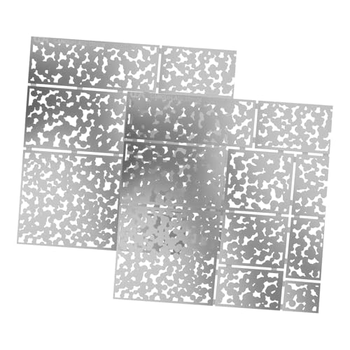 BESTonZON 2 Stück Spielzeugauto Im Tarnmuster Tarnschablone Schablonen Mit Tarnmuster Camo-sprühlack-kit Camo-schablonen Sprühfarbenmuster Texturschablonen Silver Rostfreier Stahl BESTonZON 2 Stück Spielzeugauto Im Tarnmuster Tarnschablone Schablonen Mit Tarnmuster Camo-sprühlack-kit Camo-schablonen Sprühfarbenmuster Texturschablonen Silver Rostfreier Stahl von BESTonZON