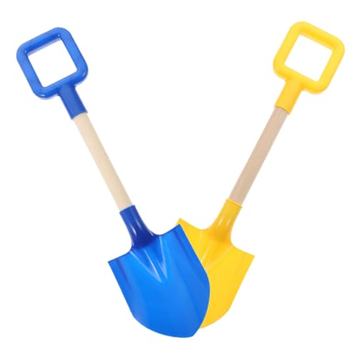 BESTonZON 2 Stück Strandspielzeug Sandspaten für Kleine Sandschaufel aus Robustem PP und Holz Buntes Sandspielzeug für Garten Strand Schwimmbad Outdoor für Jungen und Mädchen BESTonZON 2 Stück Strandspielzeug Sandspaten für Kleine Sandschaufel aus Robustem PP und Holz Buntes Sandspielzeug für Garten Strand Schwimmbad Outdoor für Jungen und Mädchen von BESTonZON