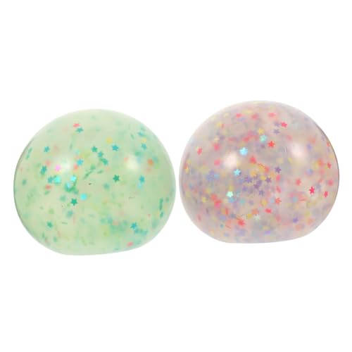 BESTonZON 2 Stück Stressabbauball mit Pailletten für kinderspielzeug - kinderknallzeug spielzeuge für entlüften buntes Squeeze- BESTonZON 2 Stück Stressabbauball mit Pailletten für kinderspielzeug - kinderknallzeug spielzeuge für entlüften buntes Squeeze- von BESTonZON