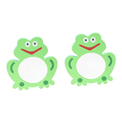 BESTonZON 2 Stück Teiliges Badespielzeug Bade Spiegel aus Hochwertigem Eva Material Grüne Frosch Motive Sicher und Langlebig Fördert Farberkennung und Kognitive Entwicklung für Kleinkinder BESTonZON 2 Stück Teiliges Badespielzeug Bade Spiegel aus Hochwertigem Eva Material Grüne Frosch Motive Sicher und Langlebig Fördert Farberkennung und Kognitive Entwicklung für Kleinkinder von BESTonZON