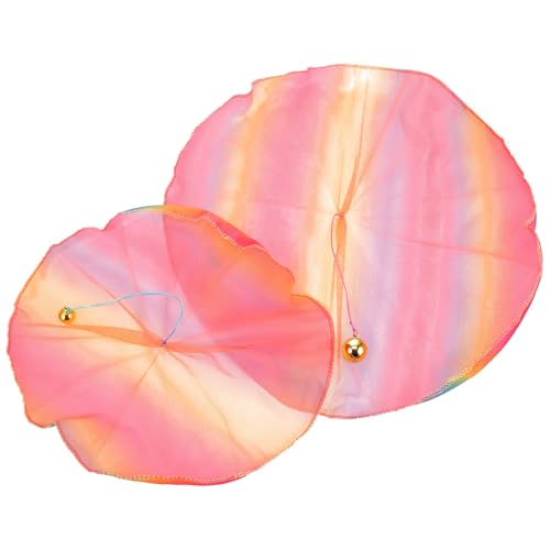 BESTonZON 2 Stück Teiliges Fallschirm Handwerfbar Große Kleine Regenbogen Farben Robustes Outdoor Wurfspielzeug Geschicklichkeit und Kreativität Beim Draußen BESTonZON 2 Stück Teiliges Fallschirm Handwerfbar Große Kleine Regenbogen Farben Robustes Outdoor Wurfspielzeug Geschicklichkeit und Kreativität Beim Draußen von BESTonZON