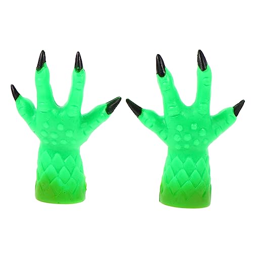 BESTonZON 2 Stück Teiliges Fingerpuppen Set Grün Wiederverwendbare Kinderhandspielzeuge Interaktive Mitgebsel für Kindergeburtstag Fördert Kreativität und Kommunikationsfähigkeit BESTonZON 2 Stück Teiliges Fingerpuppen Set Grün Wiederverwendbare Kinderhandspielzeuge Interaktive Mitgebsel für Kindergeburtstag Fördert Kreativität und Kommunikationsfähigkeit von BESTonZON